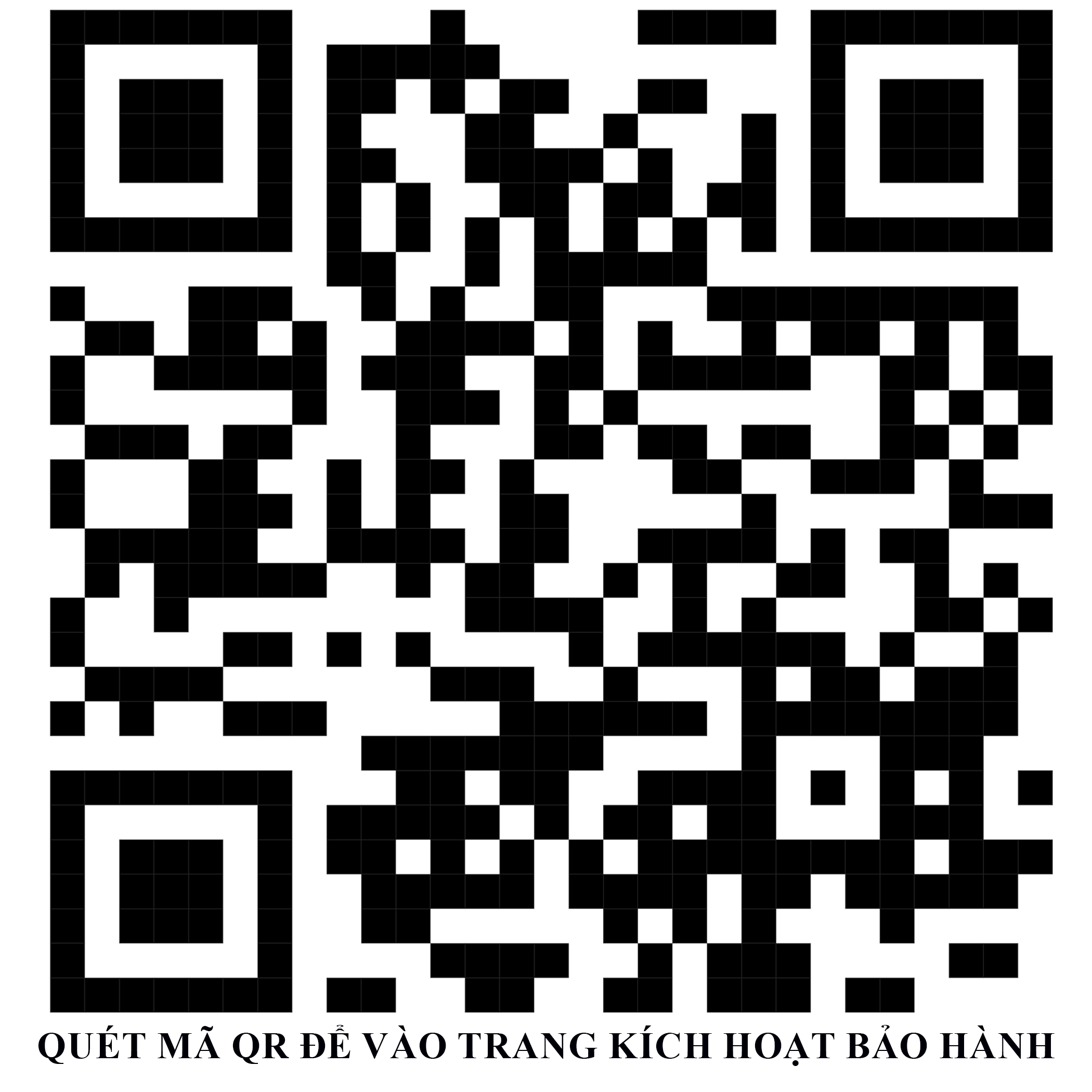 Mã QR Đăng ký kích hoạt bảo hành