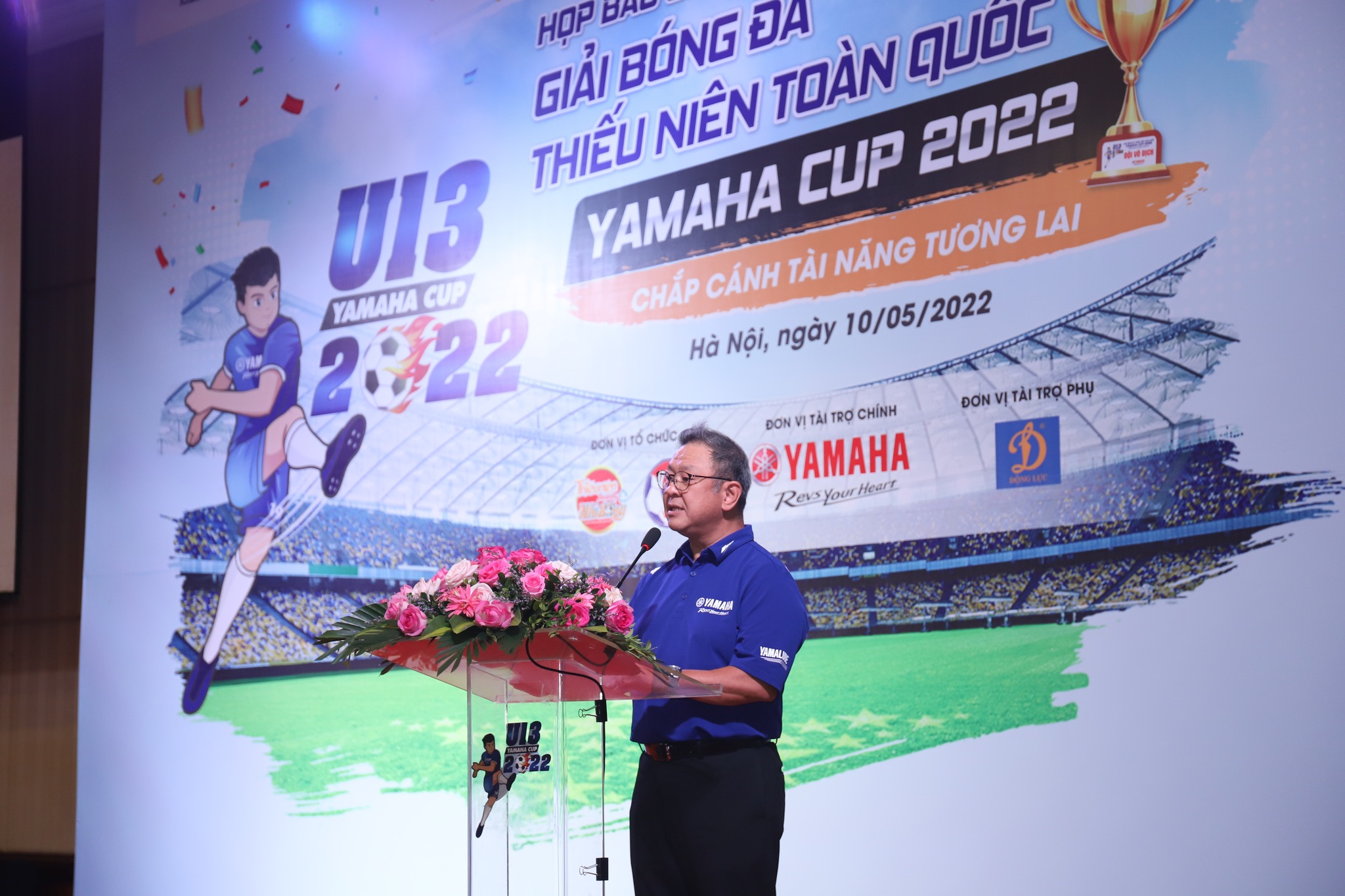 họp báo công bố Giải bóng đá thiếu niên toàn quốc Yamaha Cup 2022 2