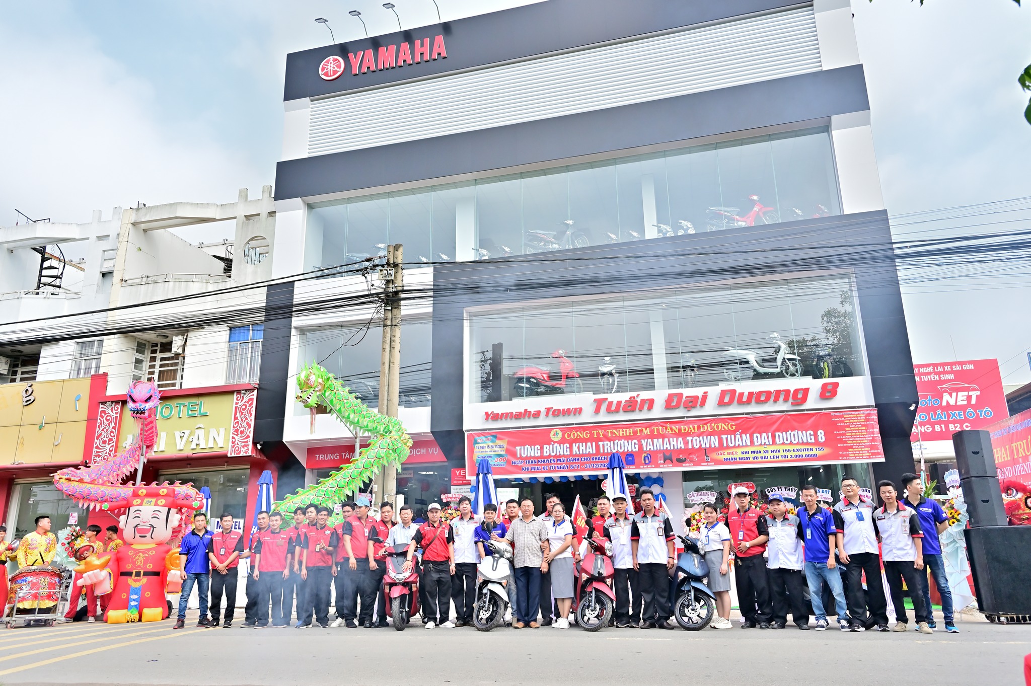 KHAI TRƯƠNG ĐẠI LÝ YAMAHA TOWN TUẤN ĐẠI DƯƠNG 8 5