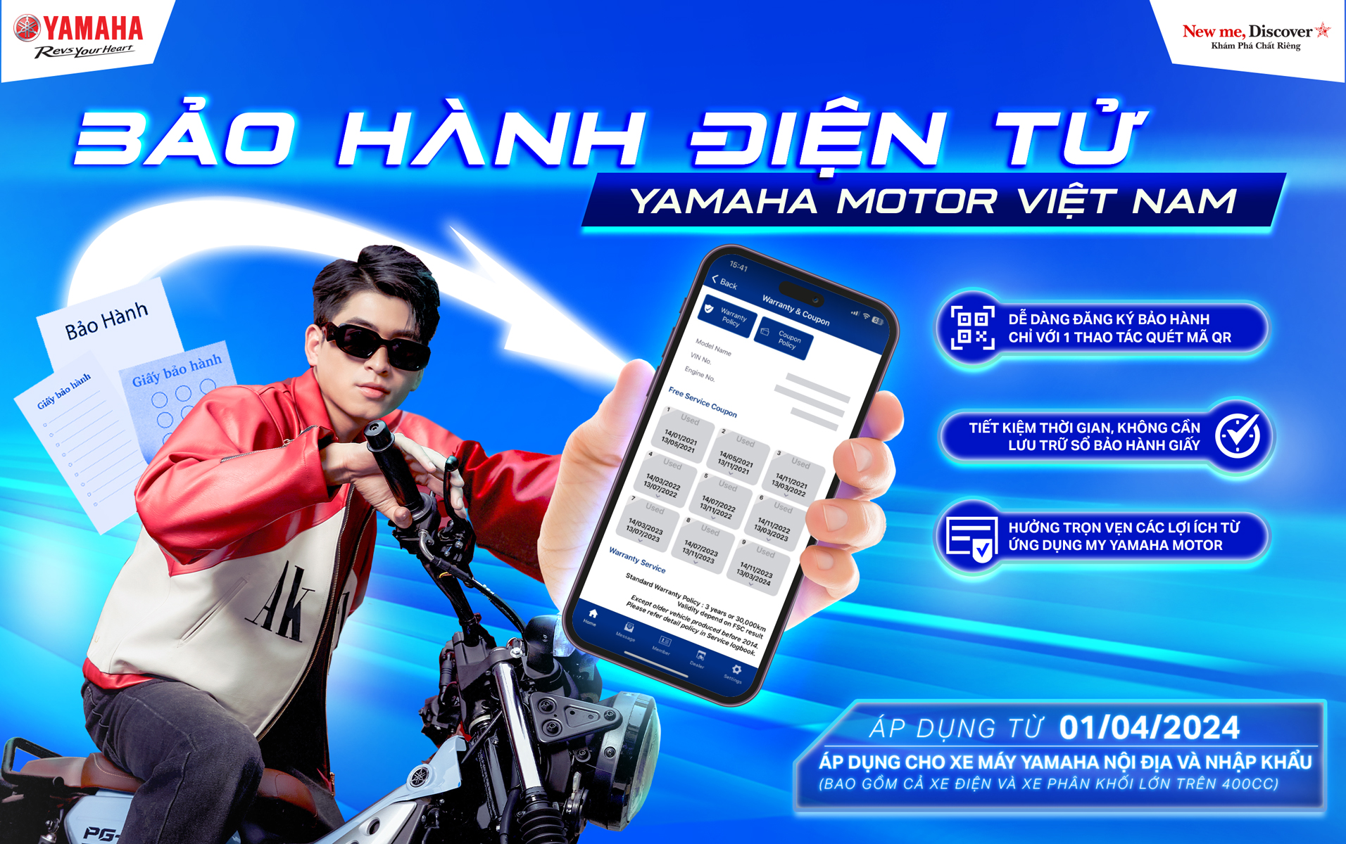 YAMAHA MOTOR VIỆT NAM TRIỂN KHAI ÁP DỤNG BẢO HÀNH ĐIỆN TỬ